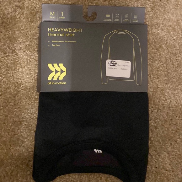 all in motion Shirts All In Motion Black Heavyweight Thermal Shirt